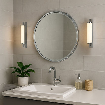 ROCCA 34 | LED badkamer wandlamp | opaal buis, chroom