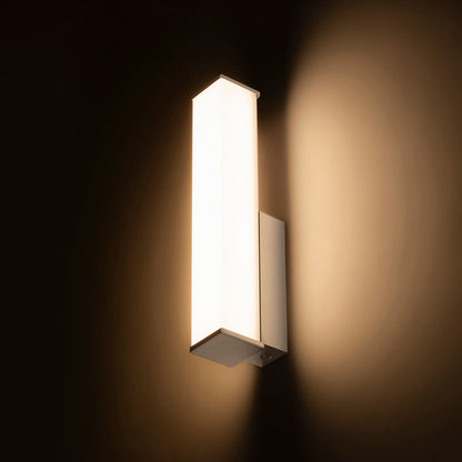 ALLAN | rechthoekige LED badkamer wandlamp met opaalglas | 7W 780lm 3000K | IP44 chroom