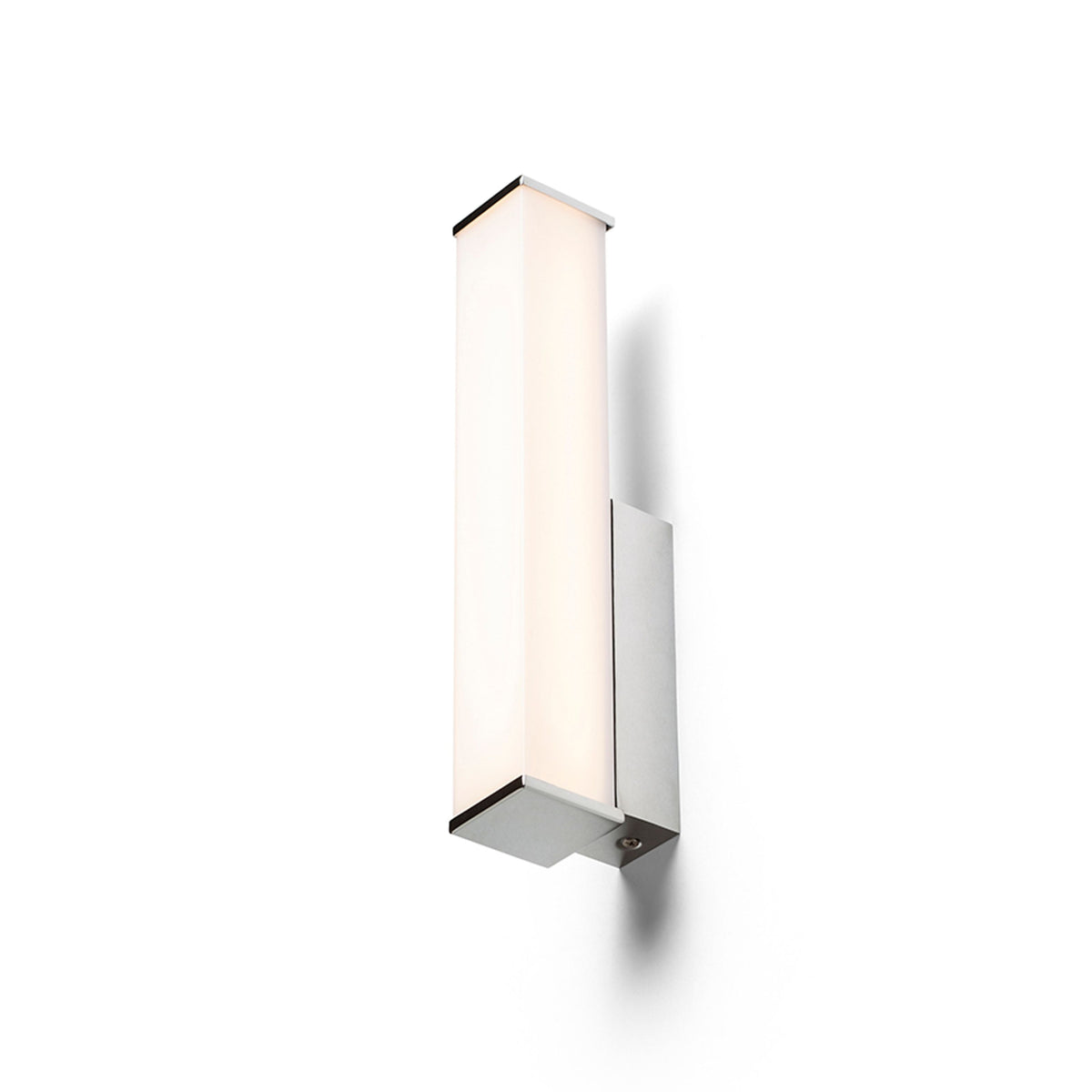 ALLAN | rechthoekige LED badkamer wandlamp met opaalglas | 7W 780lm 3000K | IP44 chroom