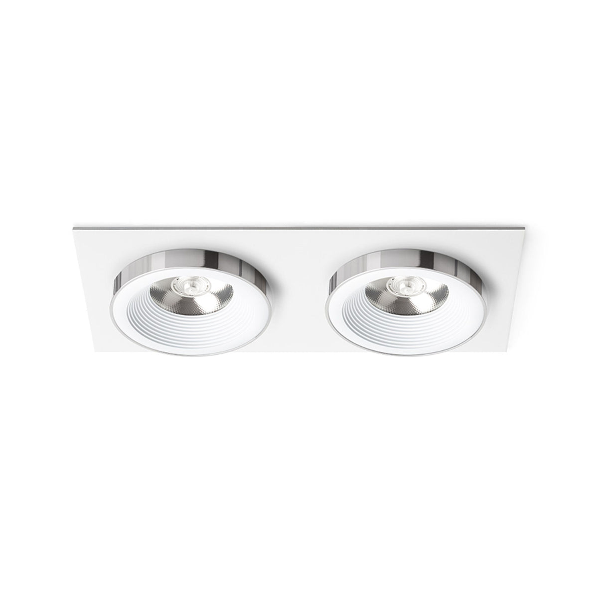 SHARM SQ II | dubbele vierkante inbouwspot | 2x 10 W 1800 lm 3000K | 9 kleuren
