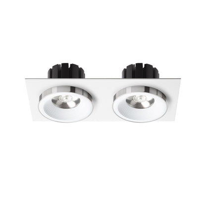 SHARM SQ II | dubbele vierkante inbouwspot | 2x 10 W 1800 lm 3000K | 9 kleuren