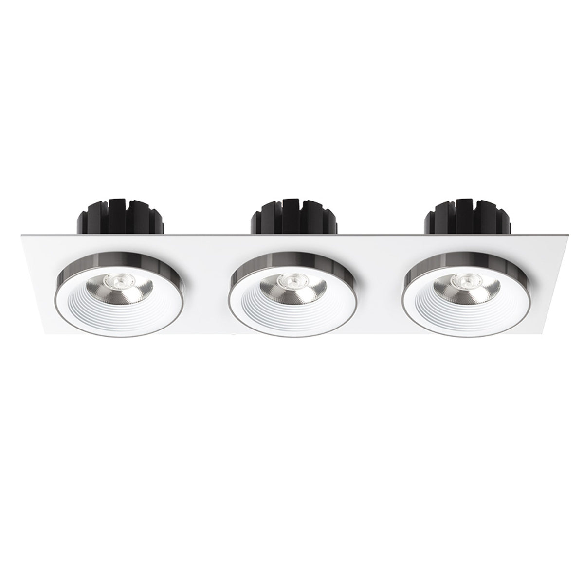 SHARM SQ III | drievoudige vierkante inbouwspot | 3x 10 W 2700 lm 3000K | 9 kleuren