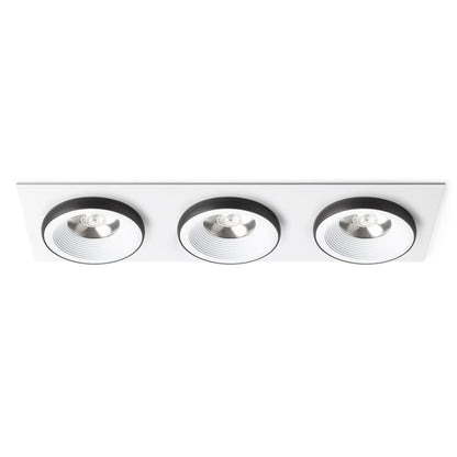 SHARM SQ III | drievoudige vierkante inbouwspot | 3x 10 W 2700 lm 3000K | 9 kleuren