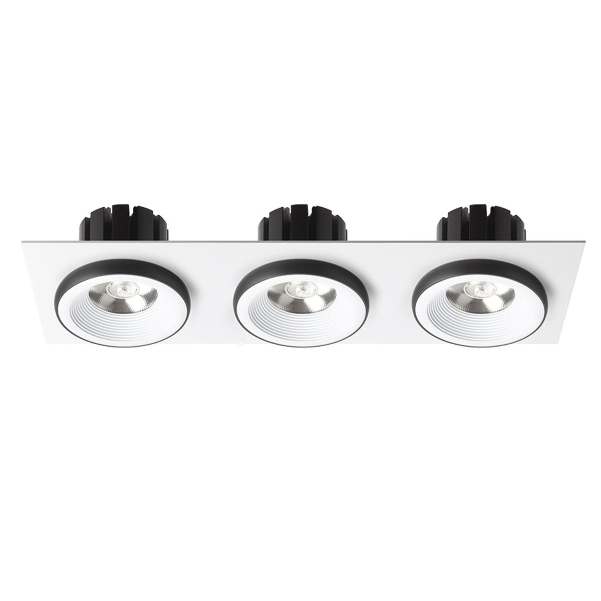 SHARM SQ III | drievoudige vierkante inbouwspot | 3x 10 W 2700 lm 3000K | 9 kleuren