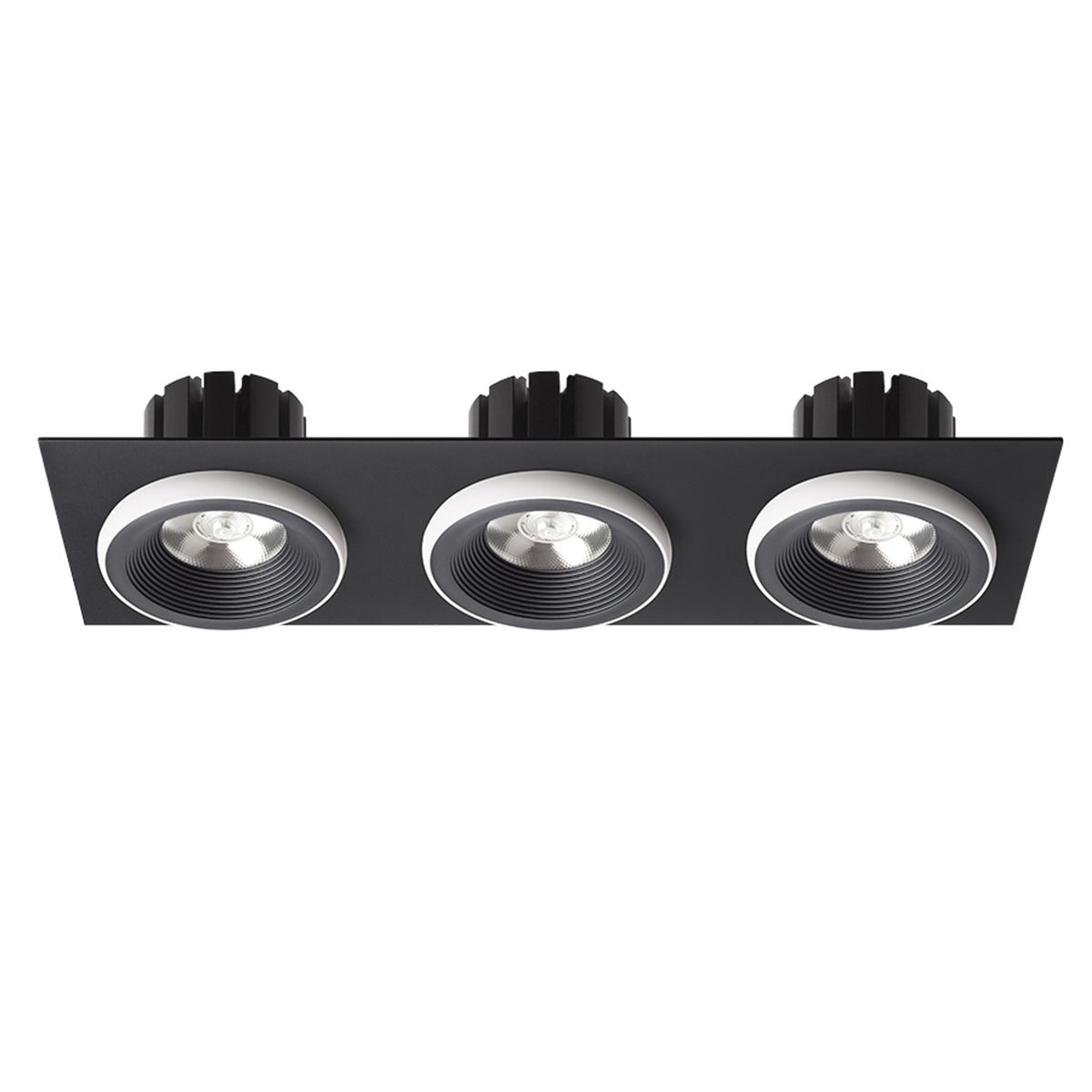 SHARM SQ III | drievoudige vierkante inbouwspot | 3x 10 W 2700 lm 3000K | 9 kleuren