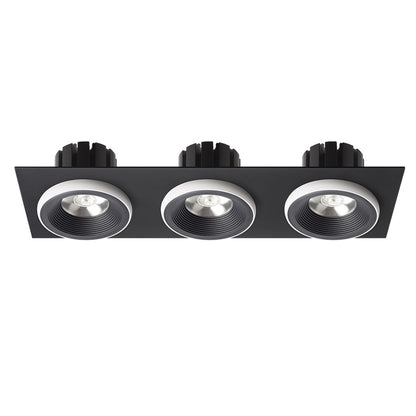 SHARM SQ III | drievoudige vierkante inbouwspot | 3x 10 W 2700 lm 3000K | 9 kleuren