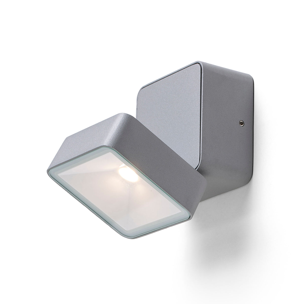 FLAVIO SQ | véiereckege Bausse-Opbau-Strahler, kipbar | LED 6W 640lm 3000K | IP54 | schwaarz oder hellgro