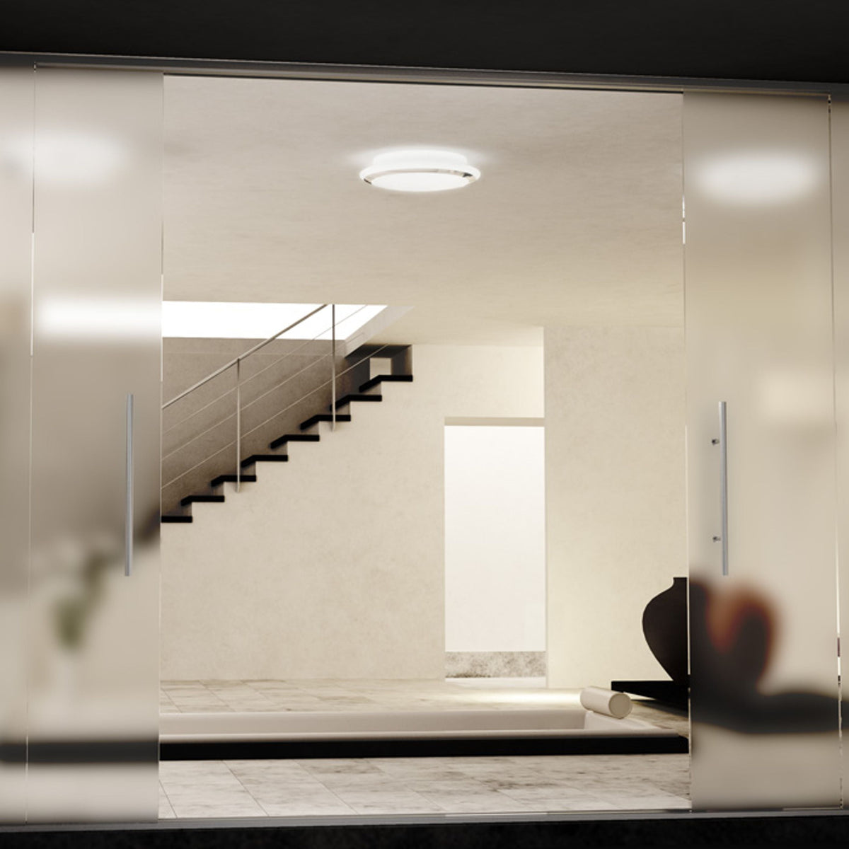 AREA LED | plafondlamp badkamer | 24W 2088lm 3000K | opaalglas 35 cm | IP44
