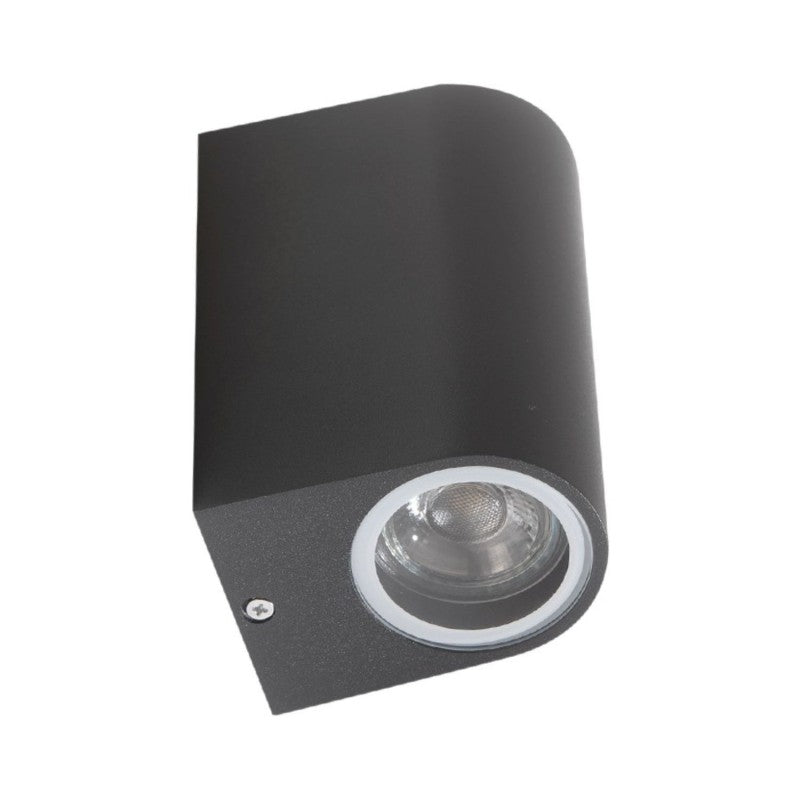 Azzardo RIMINI 2 up-down buitenwandlamp donkergrijs