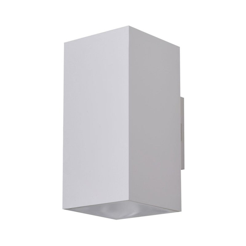 Azzardo ROLAND 2 vierkante up-down buitenwandlamp wit