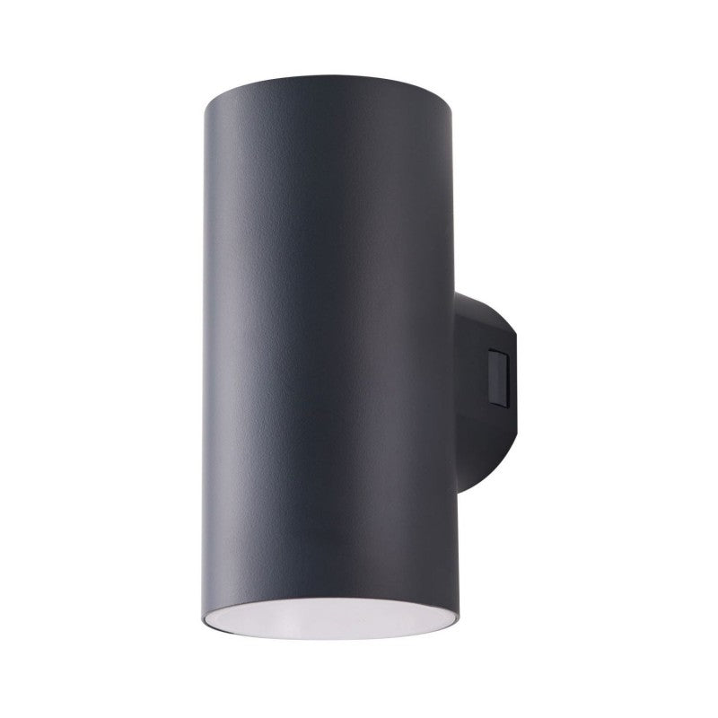Azzardo ROLAND 2 up-down buitenwandlamp donkergrijs
