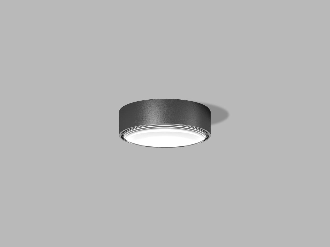 LED2 ROLO ronde compacte buitenwandlamp antraciet IP65
