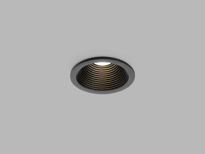 LED2 SPLASH cilindrische opbouw-wandlamp zwart COB LED