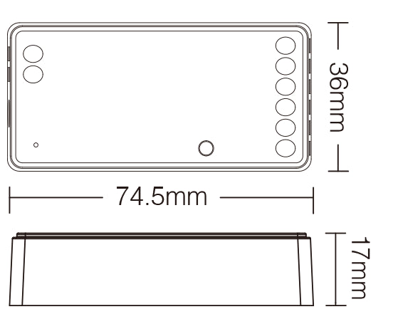 Mi-Light 2-in-1 LED Strip Controller (SR2 / FUT035S+)