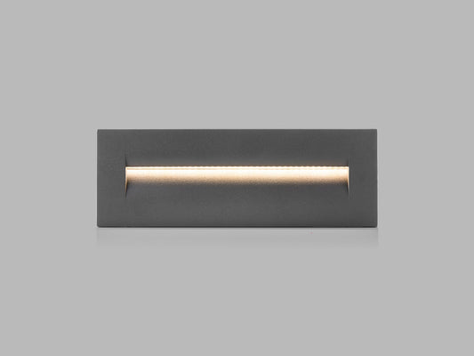 LED2 STEP IN L grote inbouw trap- en vloerverlichting antraciet IP65