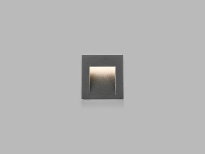 LED2 STEP IN Q vierkante inbouw trap- en vloerverlichting antraciet IP65