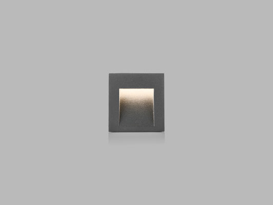 LED2 STEP IN Q vierkante inbouw trap- en vloerverlichting antraciet IP65