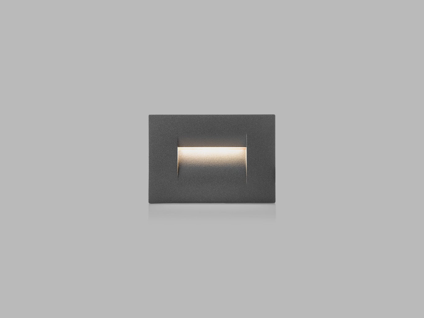 LED2 STEP IN S rechthoekige inbouw trap- en vloerverlichting antraciet IP65