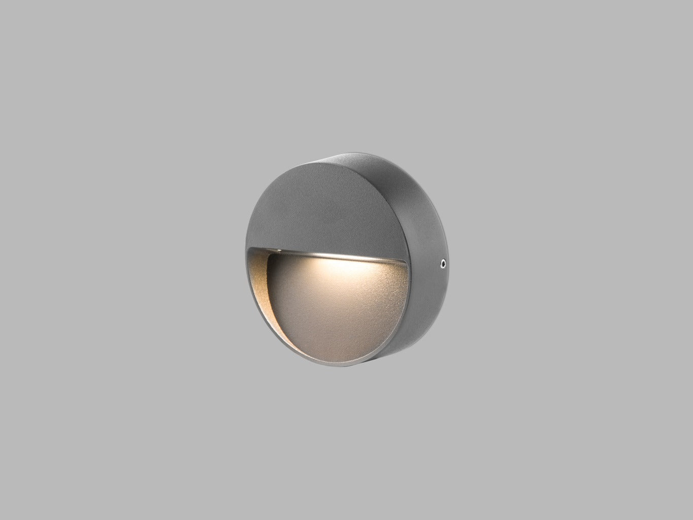 LED2 STEP II ON R antraciet ronde compacte buitenwandlamp IP65 CCT-switch