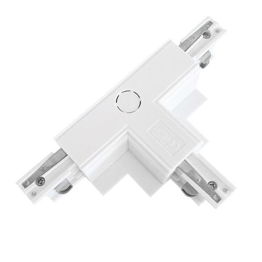 3-LINE 230V | T-connector rechts met voeding | inbouw gips | wit of zwart
