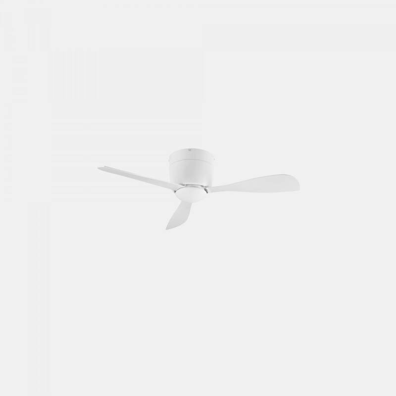 Boravo compacte premium plafondventilator wit met LED