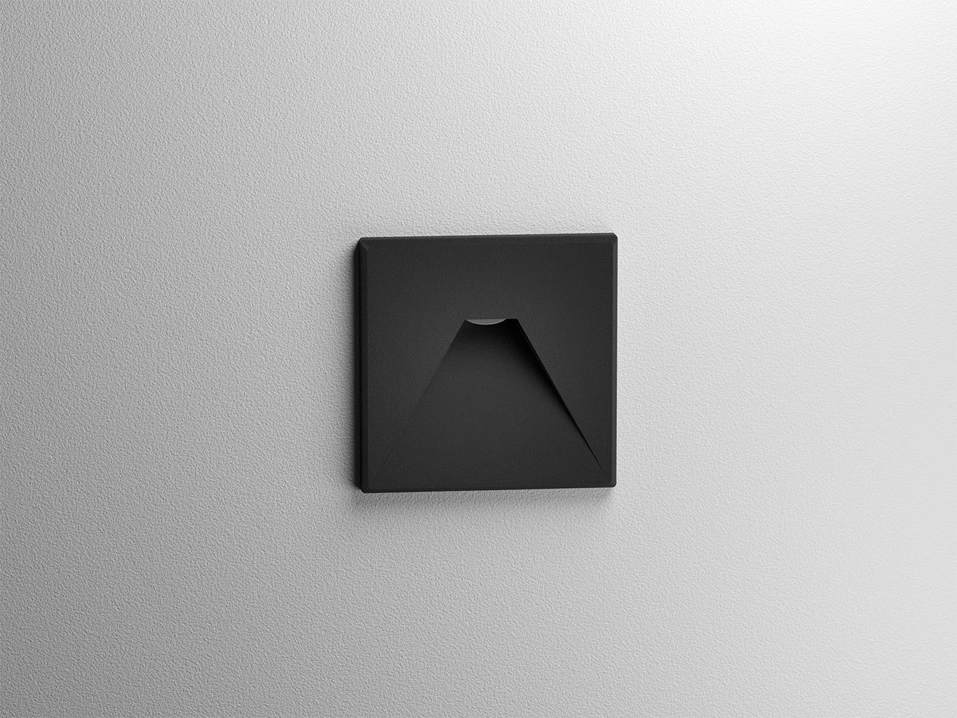 LED2 WALK II QG vierkante inbouw grondspot met glasafdekking zwart IP66