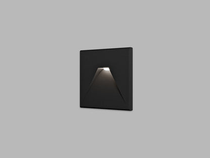 LED2 WALK II Q vierkante inbouw grondspot zwart IP44