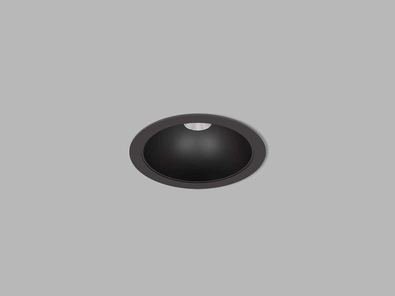 LED2 ZENO inbouwspot zwart Ø102 mm