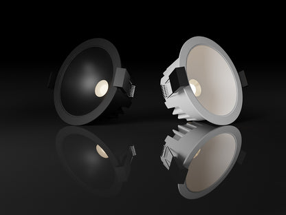 LED2 ZENO inbouwspot wit en zwart vergelijking