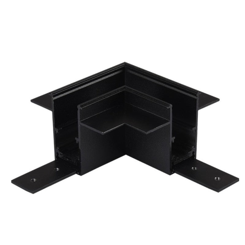 ALFA Magnetic 48V | Hoekconnector 90° TM52 | inbouw gips (2 lagen) | wit of zwart