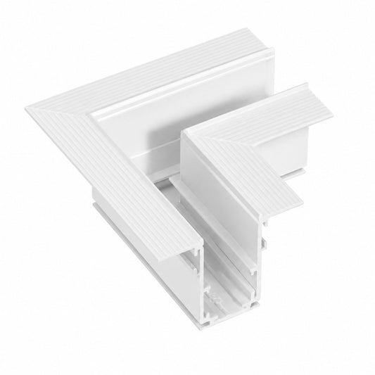 ALFA Magnetic 48V | Hjørnekobling 90° TM52 | innfelt i gips (1 lag) | hvit eller svart