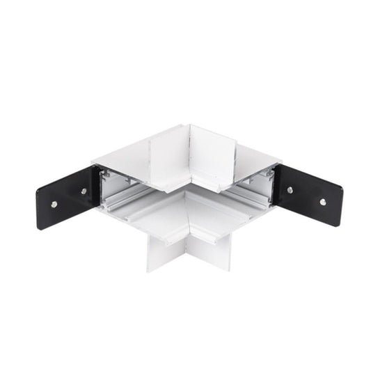 ALFA Magnetic 48V | Hjørnekobling innvendig hjørne (vegg-tak) TM52 INNER | innfelt gips (2 lag) | hvit eller svart